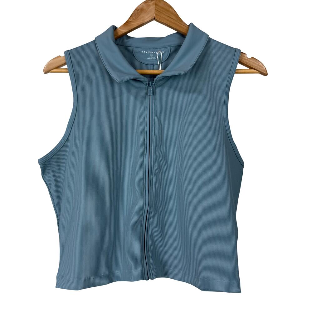 Travis Mathew Women's Midline Sleeveless Polo Blue Size X-Large New With Tags